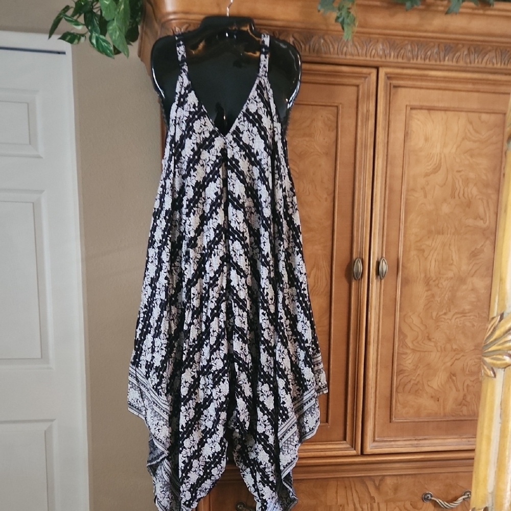 Black and White Patterned Dress